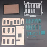 1/87 HO Scale Post office Diorama Miniature kit DIY-Unassembled Architectural for Model Train Layout，Home Decoration Holiday Gifts