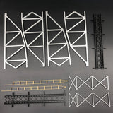 1/87 HO Scale 145 ft Steel Arched Truss Bridge Diorama Miniature kit DIY-Unassembled Architectural for Model Train Layout，Home Decoration Holiday Gifts