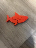 3D printed shark bag clip Cute and practical clips in multiple colors Movable joint