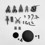 28mm GRIM GUARD DELTA SQUAD Resin Model Kit Miniature Tabletop War Gaming 5 Soldiers Unpainted Diorama Figurines for RPG