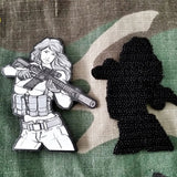 Manga Style Tactical Patch Cool Girls Personality Patches Badge Appliques Fashionable DIY Clothing Decoration Ideas Gifts