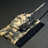 Classic 1/72  1/100 Scale Modern US Army T58 Heavy Tank Miniature Model Cold War US Army Swaying Turret with M2 Machine Gun Camouflage Finished Product