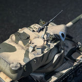 Classic 1/72  1/100 Scale Modern US Army T58 Heavy Tank Miniature Model Cold War US Army Swaying Turret with M2 Machine Gun Camouflage Finished Product
