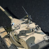 Classic 1/72  1/100 Scale Modern US Army T58 Heavy Tank Miniature Model Cold War US Army Swaying Turret with M2 Machine Gun Camouflage Finished Product