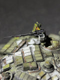 1/72 Scale Modern Russian NSVT Heavy Machine Gun Resin Colored Collection Model Upgrade Kit (Suitable for T-80U Tank)