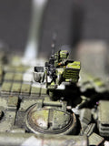 1/72 Scale Modern Russian NSVT Heavy Machine Gun Resin Colored Collection Model Upgrade Kit (Suitable for T-80U Tank)