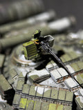 1/72 Scale Modern Russian NSVT Heavy Machine Gun Resin Colored Collection Model Upgrade Kit (Suitable for T-80U Tank)