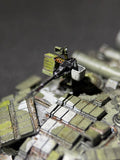 1/72 Scale Modern Russian NSVT Heavy Machine Gun Resin Colored Collection Model Upgrade Kit (Suitable for T-80U Tank)
