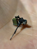 1/72 Scale Modern Russian NSVT Heavy Machine Gun Resin Colored Collection Model Upgrade Kit (Suitable for T-80U Tank)