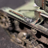 1/72 1/100 Scale Painted WWII Soviet T-26 Light Tank Miniature Model with Interior  Figure