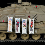 1/35 1/16 Scale WT Anime Animation Pillow Miniature Model Accessories Emily/Ling/Usagi Tank Fighting Vehicle Car Fun Scene