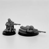 28mm GRIM GUARD MARKSMEN Resin Model Kit Miniature Tabletop War Gaming 10 Soldiers Unpainted Minitary Diorama Figurines for RPG