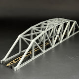 1/87 HO Scale 145 ft Steel Arched Truss Bridge Diorama Miniature kit DIY-Unassembled Architectural for Model Train Layout，Home Decoration Holiday Gifts