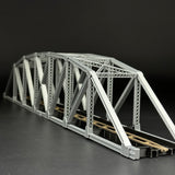 1/87 HO Scale 145 ft Steel Arched Truss Bridge Diorama Miniature kit DIY-Unassembled Architectural for Model Train Layout，Home Decoration Holiday Gifts