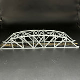 1/87 HO Scale 145 ft Steel Arched Truss Bridge Diorama Miniature kit DIY-Unassembled Architectural for Model Train Layout，Home Decoration Holiday Gifts