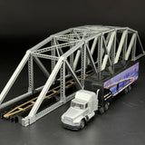 1/87 HO Scale 145 ft Steel Arched Truss Bridge Diorama Miniature kit DIY-Unassembled Architectural for Model Train Layout，Home Decoration Holiday Gifts