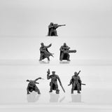 28mm NATIONAL GUARD HUNTERS Resin Model Kit Miniature Tabletop War Gaming 6 Soldiers Unpainted Diorama Figurines for RPG