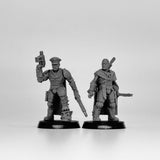 28mm NATIONAL GUARD HUNTERS Resin Model Kit Miniature Tabletop War Gaming 6 Soldiers Unpainted Diorama Figurines for RPG