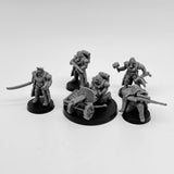 28mm GRIM GUARD DELTA SQUAD Resin Model Kit Miniature Tabletop War Gaming 5 Soldiers Unpainted Diorama Figurines for RPG