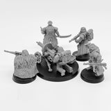 28mm GRIM GUARD DELTA SQUAD Resin Model Kit Miniature Tabletop War Gaming 5 Soldiers Unpainted Diorama Figurines for RPG