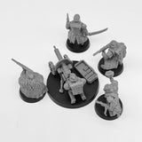 28mm GRIM GUARD DELTA SQUAD Resin Model Kit Miniature Tabletop War Gaming 5 Soldiers Unpainted Diorama Figurines for RPG