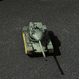 Classic 1/144 Scale Modern US Army T58 Heavy Tank Miniature Model with M2 Machine Gun Weathered Version Painted Finish