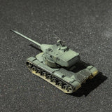 Classic 1/144 Scale Modern US Army T58 Heavy Tank Miniature Model with M2 Machine Gun Weathered Version Painted Finish