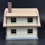 1/87 HO Scale The Puritan Home Diorama Miniature kit DIY-Unassembled Architectural for Model Train Layout，Home Decoration Holiday Gifts