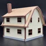 1/87 HO Scale The Puritan Home Diorama Miniature kit DIY-Unassembled Architectural for Model Train Layout，Home Decoration Holiday Gifts