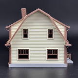 1/87 HO Scale The Puritan Home Diorama Miniature kit DIY-Unassembled Architectural for Model Train Layout，Home Decoration Holiday Gifts