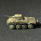 1/144 scale German Sd.Kfz. 234/2 Puma Schwerer Panzersp ä hwagen 8- wheeled Armored Vehicle Miniature Model Camouflage Coating Finished Product with Water Decals