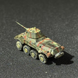 1/144 scale German Sd.Kfz. 234/2 Puma Schwerer Panzersp ä hwagen 8- wheeled Armored Vehicle Miniature Model Camouflage Coating Finished Product with Water Decals
