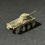 1/144 scale German Sd.Kfz. 234/2 Puma Schwerer Panzersp ä hwagen 8- wheeled Armored Vehicle Miniature Model Camouflage Coating Finished Product with Water Decals