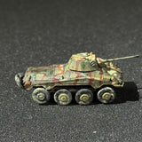 1/144 scale German Sd.Kfz. 234/2 Puma Schwerer Panzersp ä hwagen 8- wheeled Armored Vehicle Miniature Model Camouflage Coating Finished Product with Water Decals