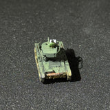 1/144 Scale Painted WWII Soviet T-26 Light Tank Miniature Model with Interior Figure