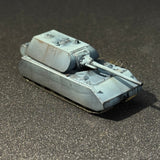 1/144 Scale German Painted Panzer VIII Maus Heavy Tank Military Diorama Resin Model with Accessories  Miniature Vehicle Tabletop Wargaming