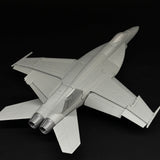 3D DIY 1/48 Scale F18E Super Hornet Fighter Miniature Model Assembly Toy Creative Desktop Decoration Ornament Birthday Gift