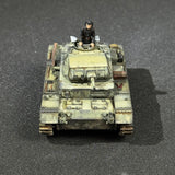 Painted 1/72 1/100 Scale German Panzer III Ausf. F Resin Model Tank Miniature with Commander Figure