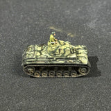 Painted 1/144 Scale German Panzer III Ausf. F Resin Model Tank Miniature with Commander Figure
