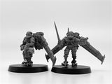 28mm Scale Scavenger Operators Resin Model Kit Minitaure Resin Doll Tabletop War Gaming Unpainted Soldier Figures Model Toys