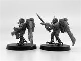 28mm Scale Scavenger Operators Resin Model Kit Minitaure Resin Doll Tabletop War Gaming Unpainted Soldier Figures Model Toys