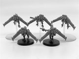 28mm Scale Scavenger Operators Resin Model Kit Minitaure Resin Doll Tabletop War Gaming Unpainted Soldier Figures Model Toys