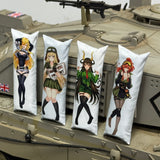 1/16 Scale Anime Girl Tank Pillow Modern/WWII Tank Turret Car Interior Decoration War Thunder Merchandise Miniature Model