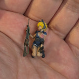 1/35 Scale painted WT Star-Spangled Banner Tactical Anime Girl Kate Tank War Car Accessories Miniature Scene Doll Model