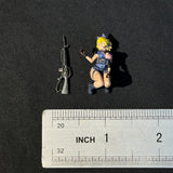 1/35 Scale painted WT Star-Spangled Banner Tactical Anime Girl Kate Tank War Car Accessories Miniature Scene Doll Model