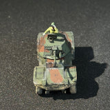 Painted 1/72 1/100 Scale WWII French Panhard 178 Armored Recon Vehicle Miniature Model with Commander Figure
