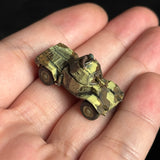 Painted 1/144 Scale WWII French Panhard 178 Armored Recon Vehicle Miniature Model with Commander Figure