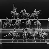 28mm Scale Guard Cavalry Model Kit Miniature War Tabletop Gaming Unpainted Soldier Figures Resin Kit