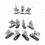 28mm Scale Guard Cavalry Model Kit Miniature War Tabletop Gaming Unpainted Soldier Figures Resin Kit