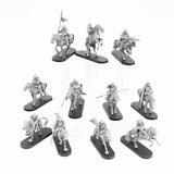 28mm Scale Guard Cavalry Model Kit Miniature War Tabletop Gaming Unpainted Soldier Figures Resin Kit